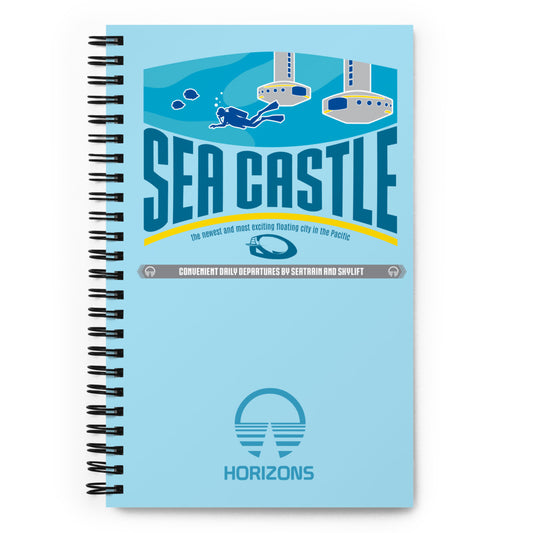 HORIZONS sea castle Spiral Notebook
