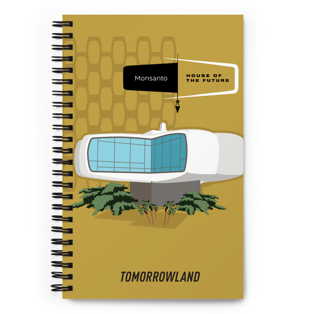 HOUSE OF THE FUTURE isolated Spiral Notebook