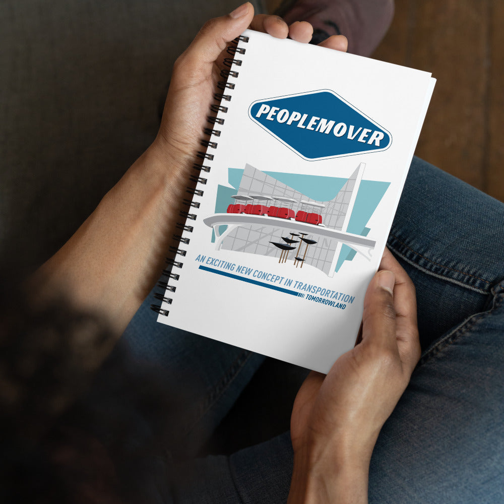 PEOPLEMOVER entry scene Spiral Notebook