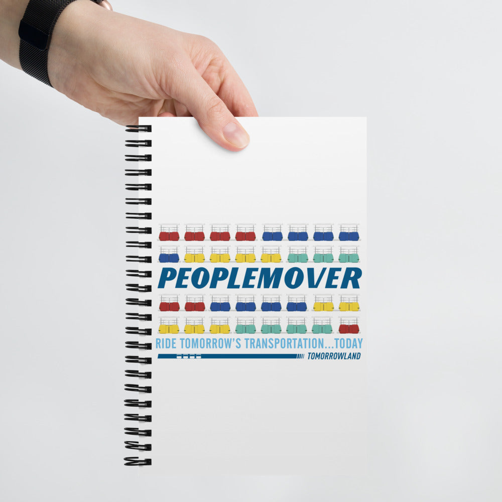 PEOPLEMOVER vehicles stacked Spiral notebook