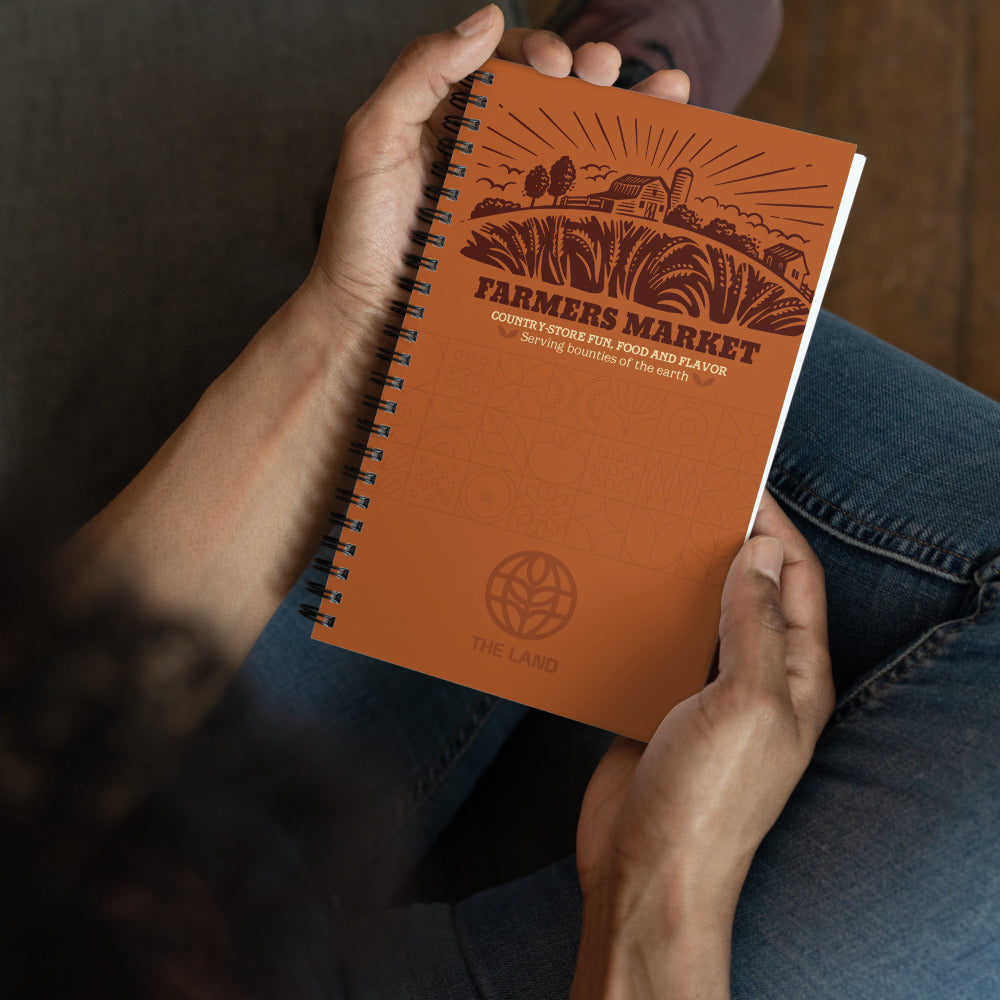 THE LAND farmers market Spiral Notebook