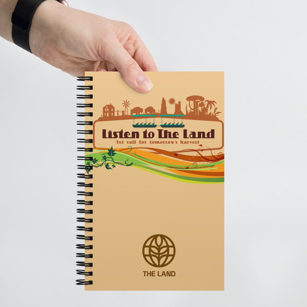 THE LAND listen to the land Spiral Notebook