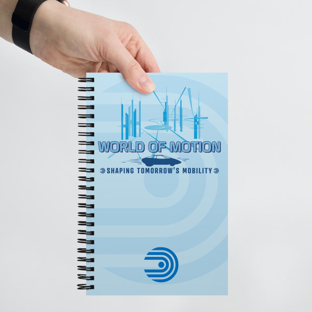 WORLD OF MOTION center core Spiral Notebook
