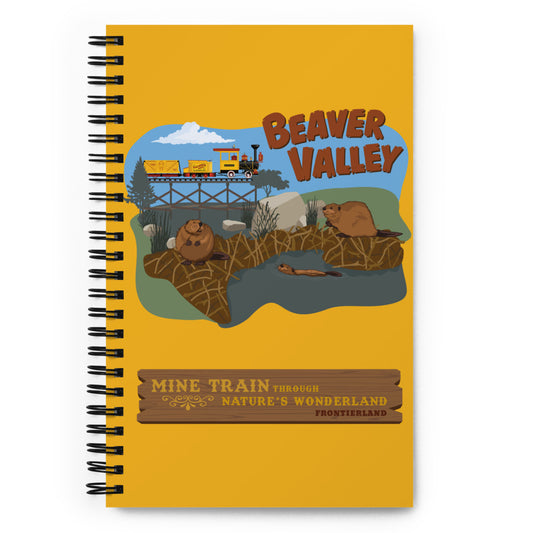 MINE TRAIN THROUGH NATURE'S WONDERLAND beaver valley Spiral Notebook