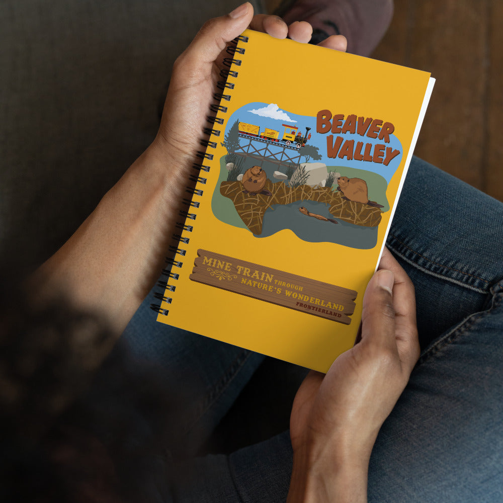 MINE TRAIN THROUGH NATURE'S WONDERLAND beaver valley Spiral Notebook