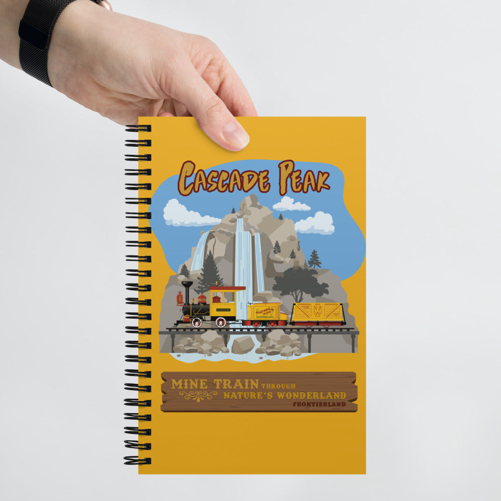 MINE TRAIN THROUGH NATURE'S WONDERLAND cascade peak Spiral Notebook