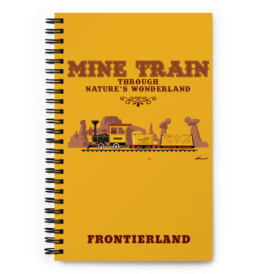 MINE TRAIN THROUGH NATURE'S WONDERLAND train Spiral Notebook