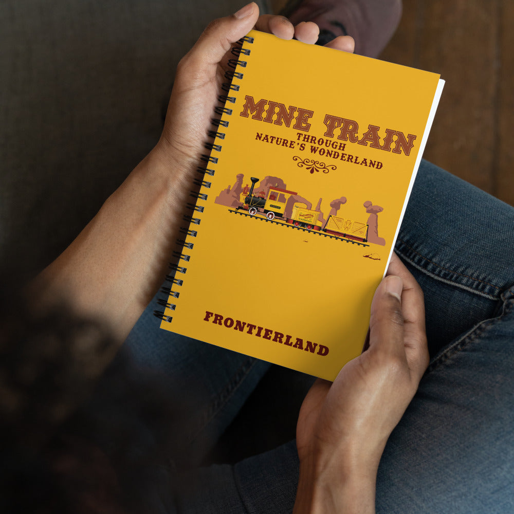 MINE TRAIN THROUGH NATURE'S WONDERLAND train Spiral Notebook