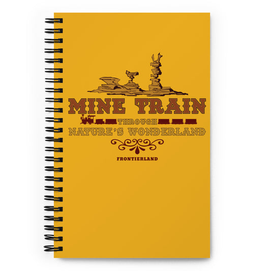 MINE TRAIN THROUGH NATURE'S WONDERLAND title Spiral Notebook