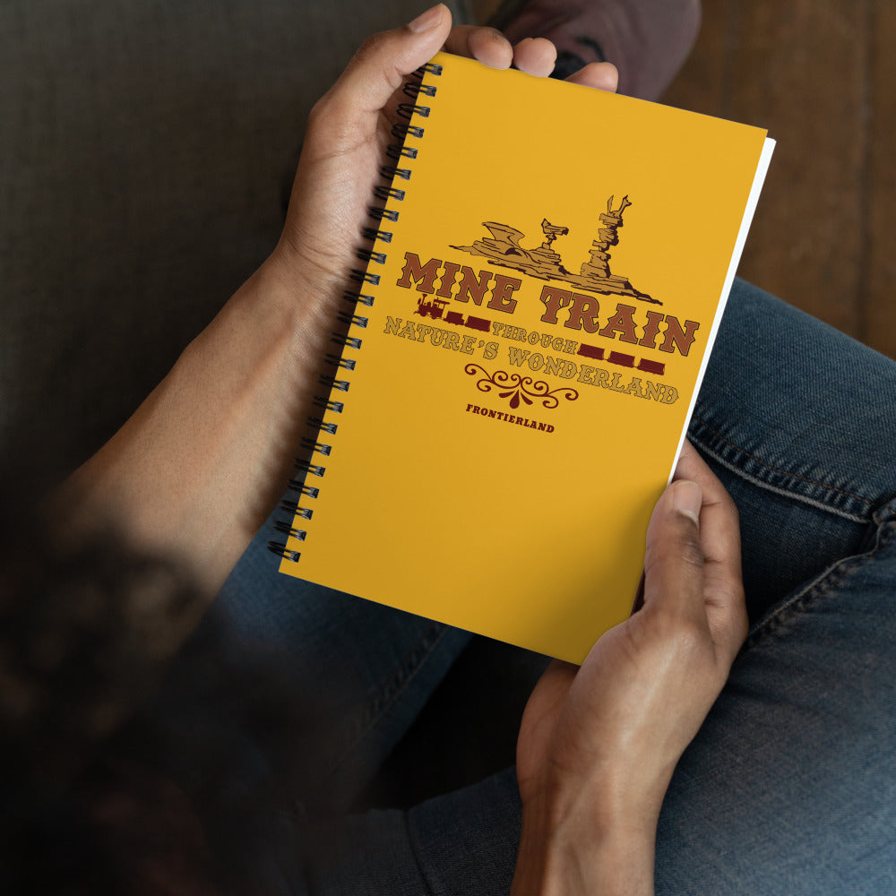 MINE TRAIN THROUGH NATURE'S WONDERLAND title Spiral Notebook