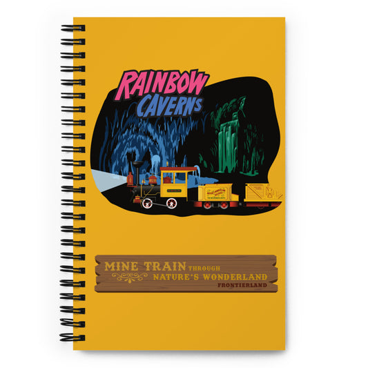 MINE TRAIN THROUGH NATURE'S WONDERLAND rainbow caverns Spiral Notebook