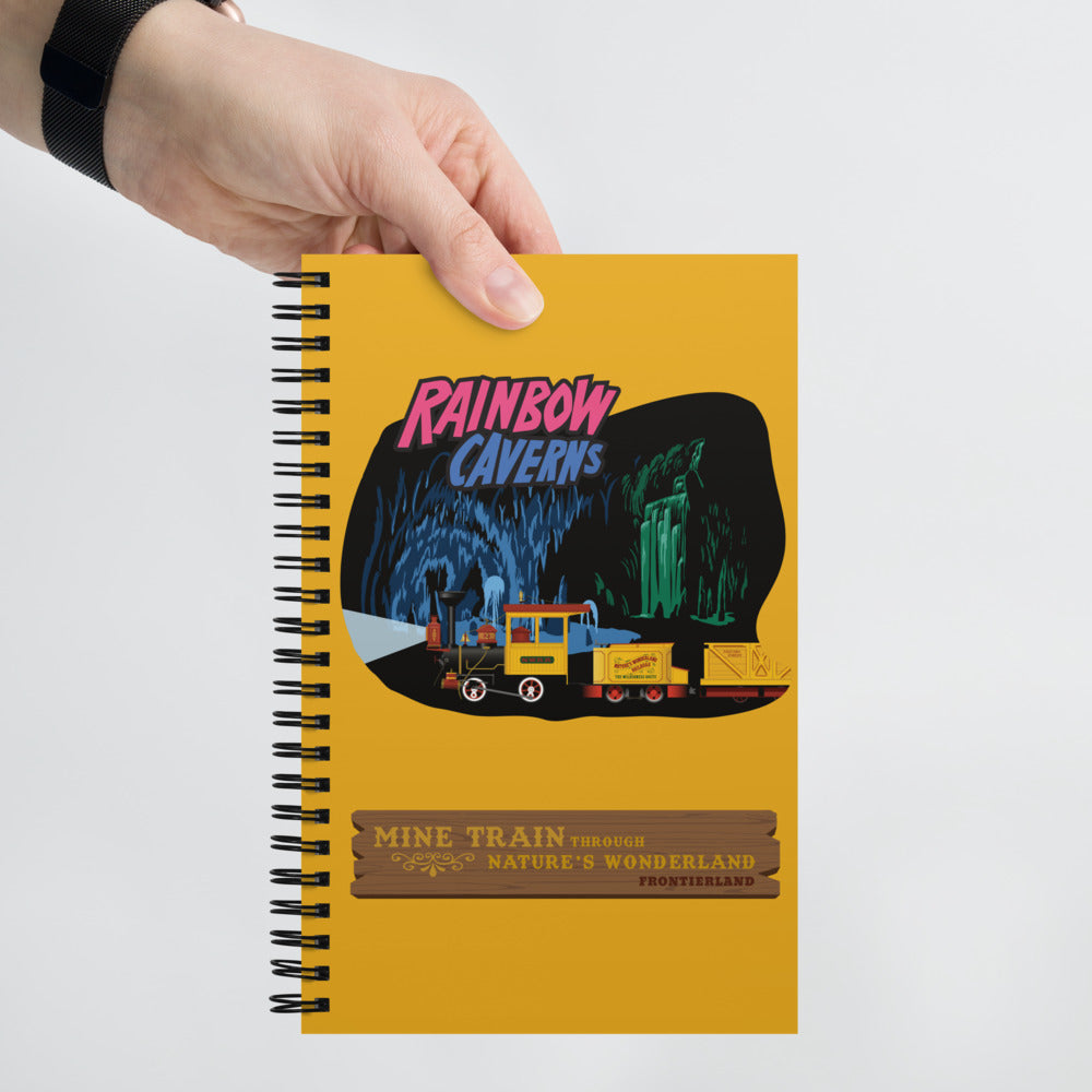 MINE TRAIN THROUGH NATURE'S WONDERLAND rainbow caverns Spiral Notebook