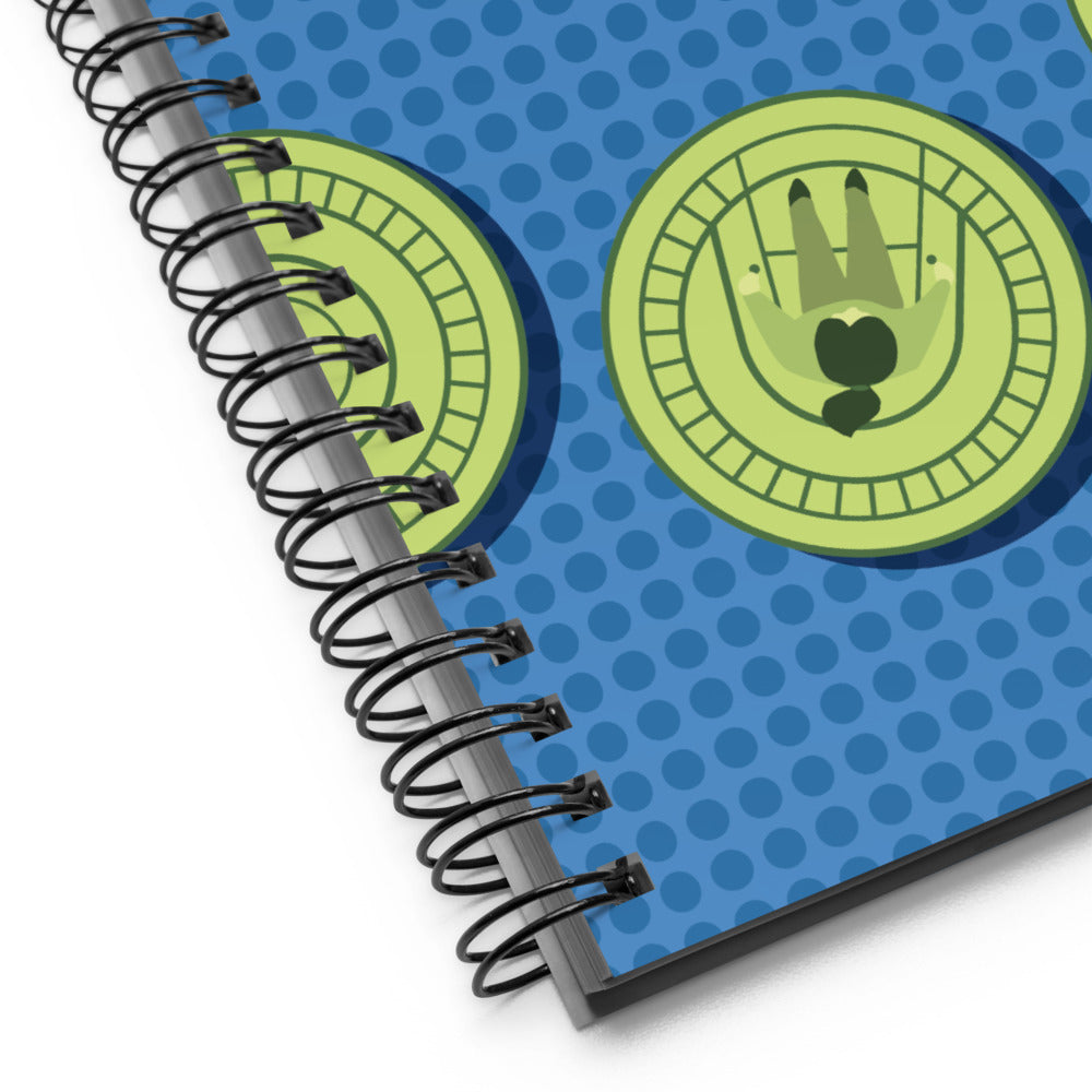 FLYING SAUCERS grid Spiral Notebook