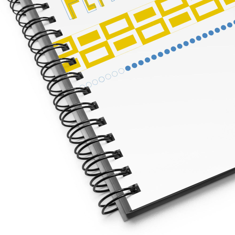 FLYING SAUCERS title Spiral Notebook