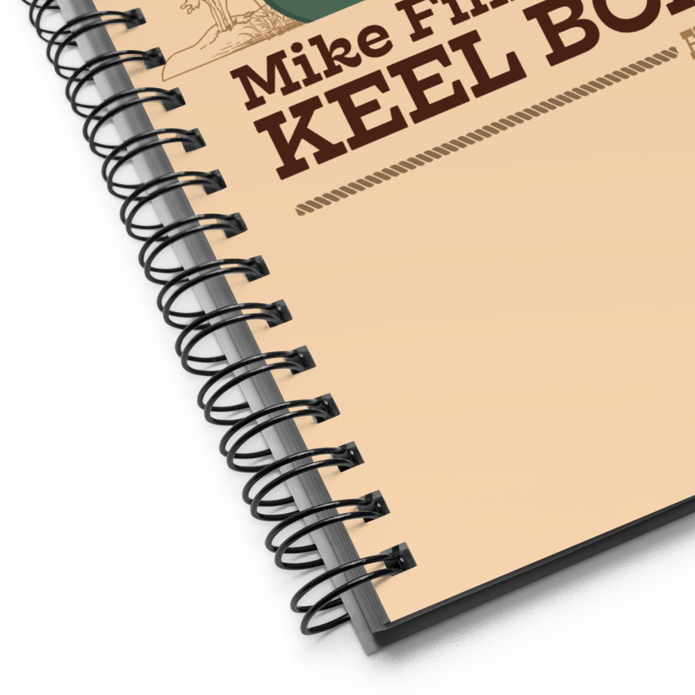 MIKE FINK KEEL BOATS scene Spiral Notebook