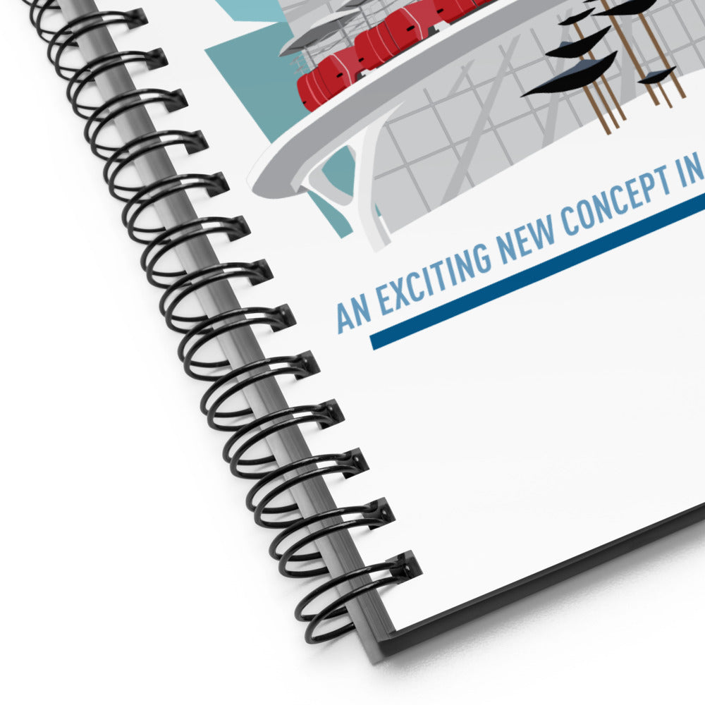 PEOPLEMOVER entry scene Spiral Notebook