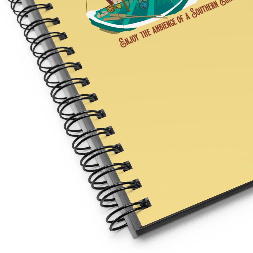 TDS MEDITERRANEAN HARBOR port title Spiral Notebook