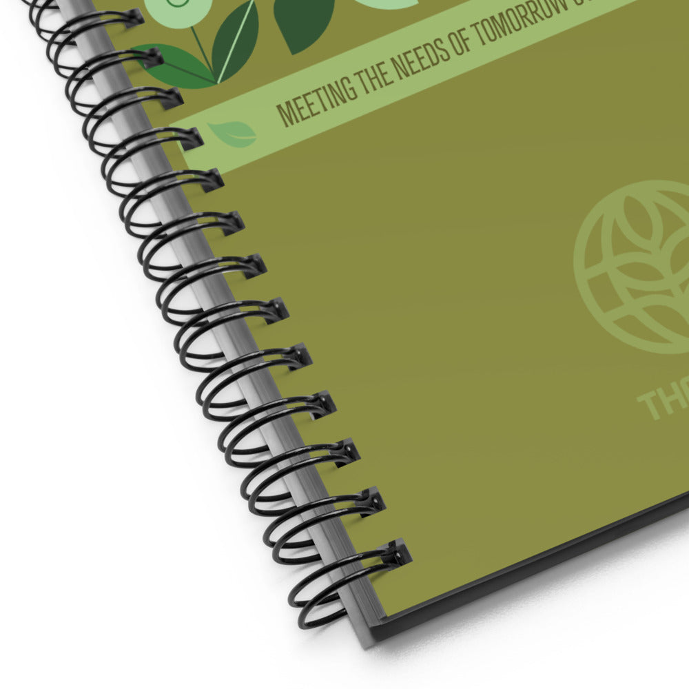 THE LAND organic produce Spiral Notebook