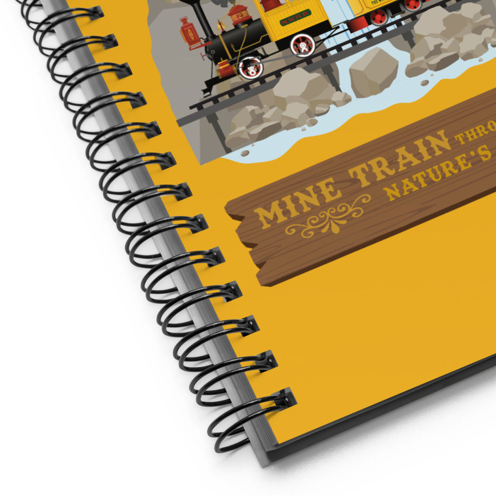 MINE TRAIN THROUGH NATURE'S WONDERLAND cascade peak Spiral Notebook
