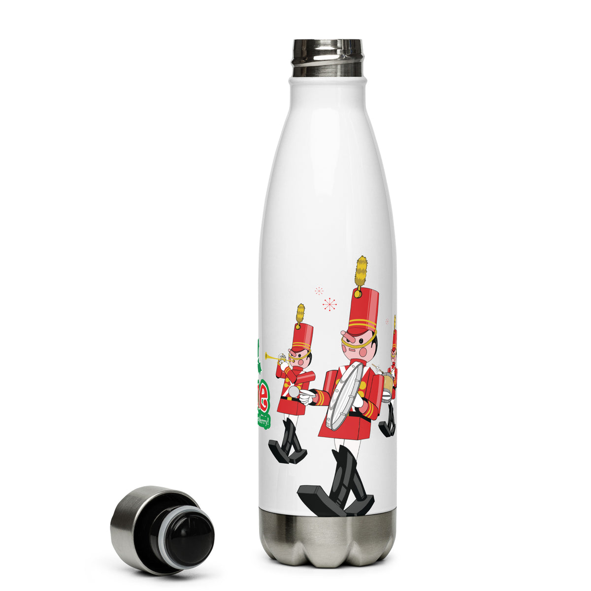 DL HOLIDAY TIME toy soldiers Water Bottle