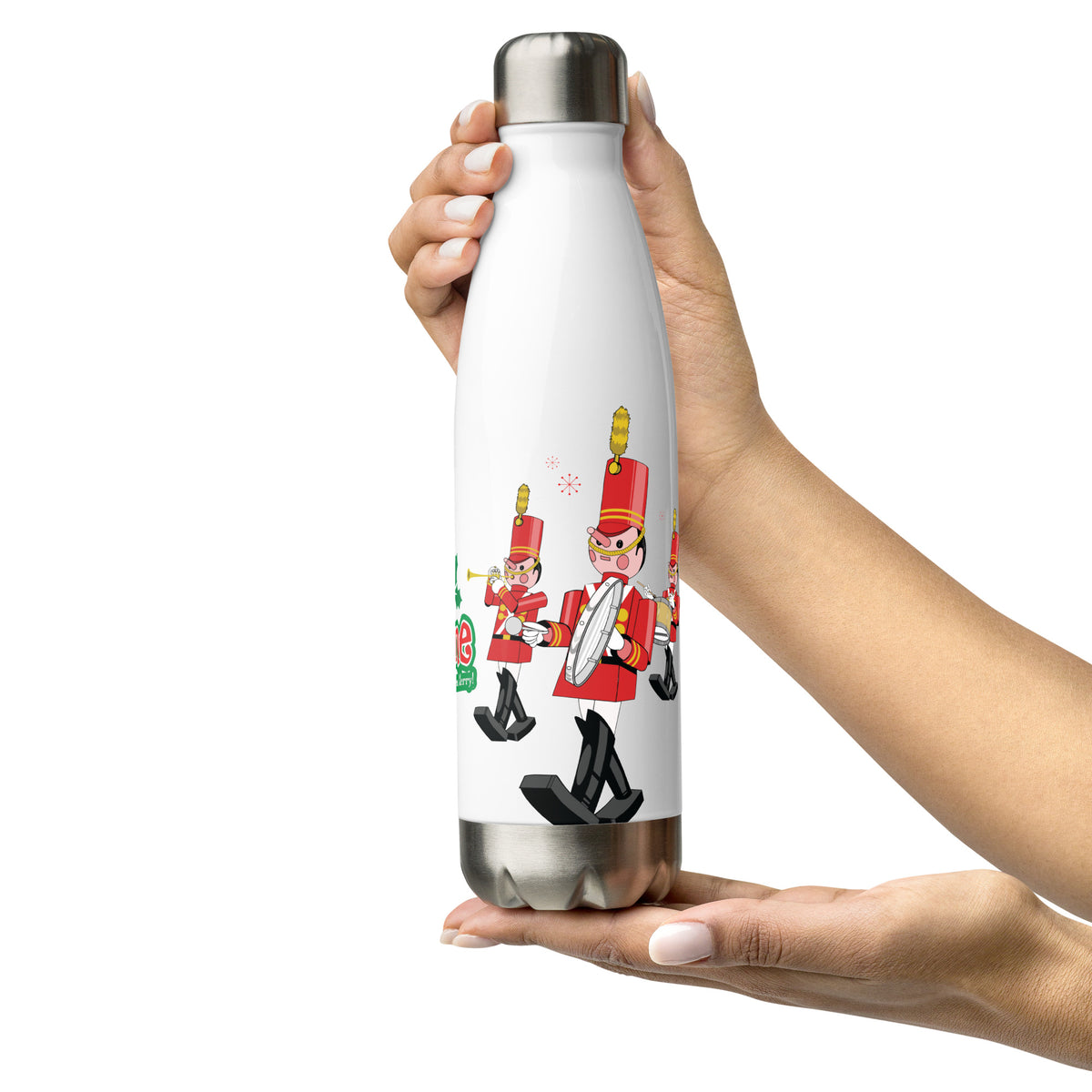 DL HOLIDAY TIME toy soldiers Water Bottle