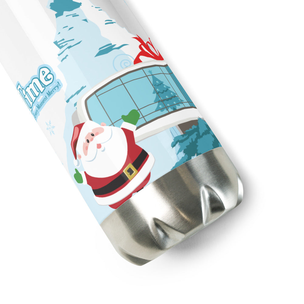 DL HOLIDAY TIME future house Water Bottle