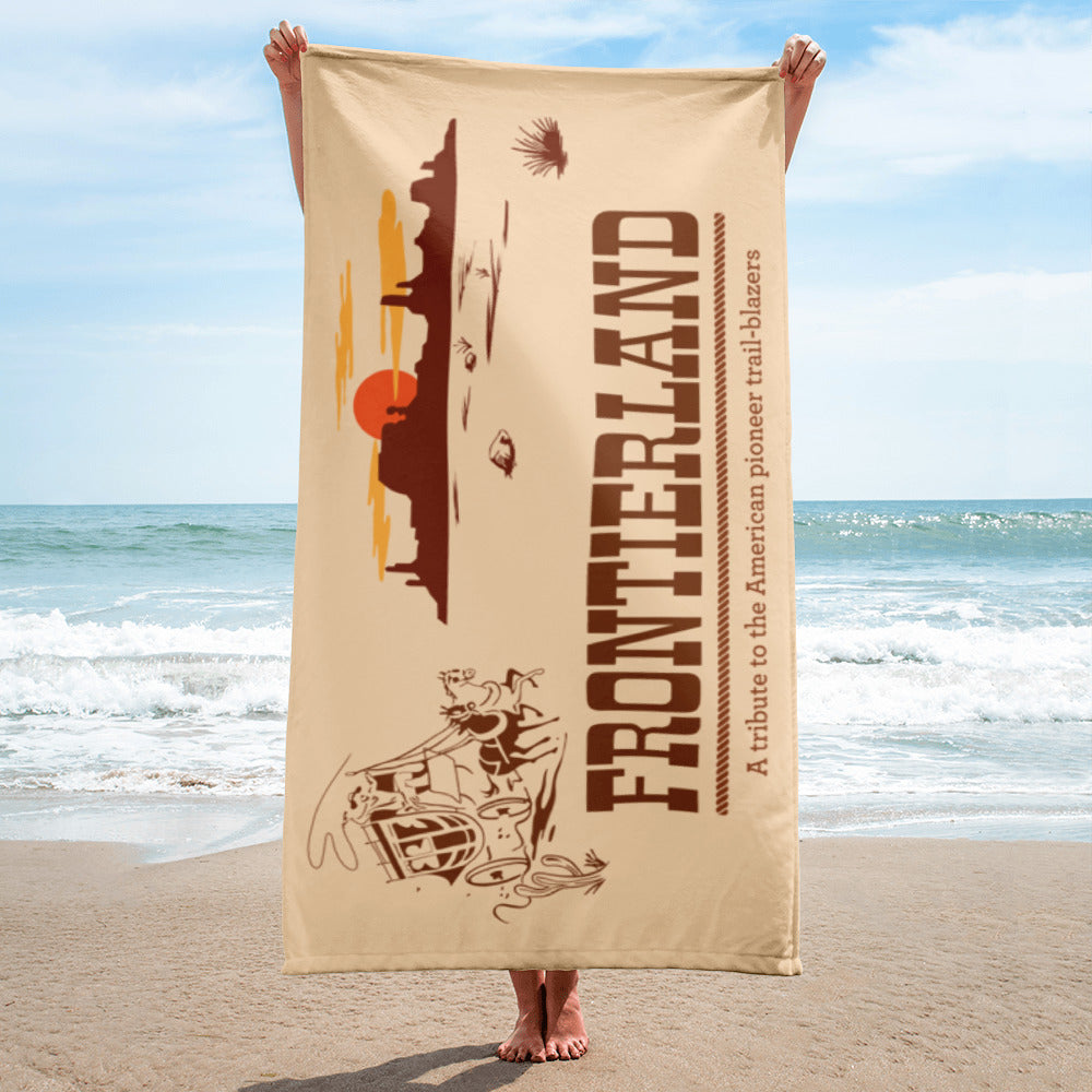 FRONTIERLAND stagecoach Beach Towel