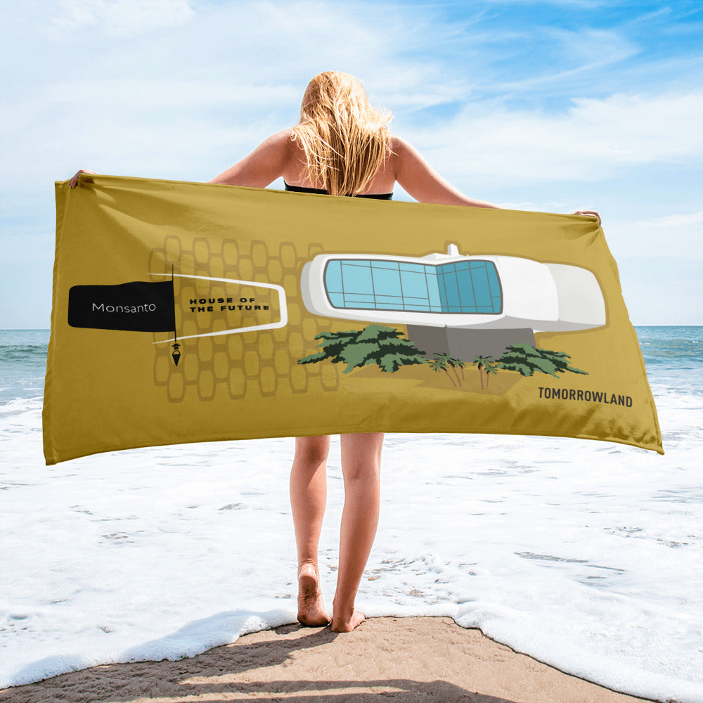 HOUSE OF THE FUTURE scene Beach Towel