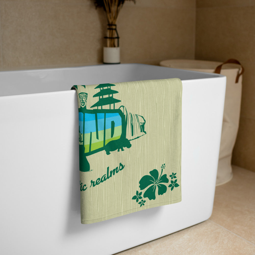 MK ADVENTURELAND jungle green Beach Towel