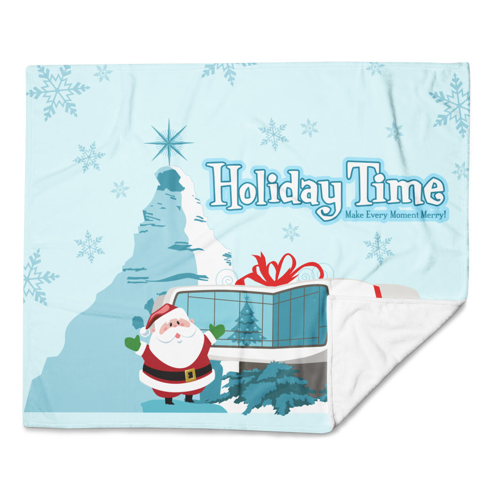 DL HOLIDAY TIME future house Throw Blanket