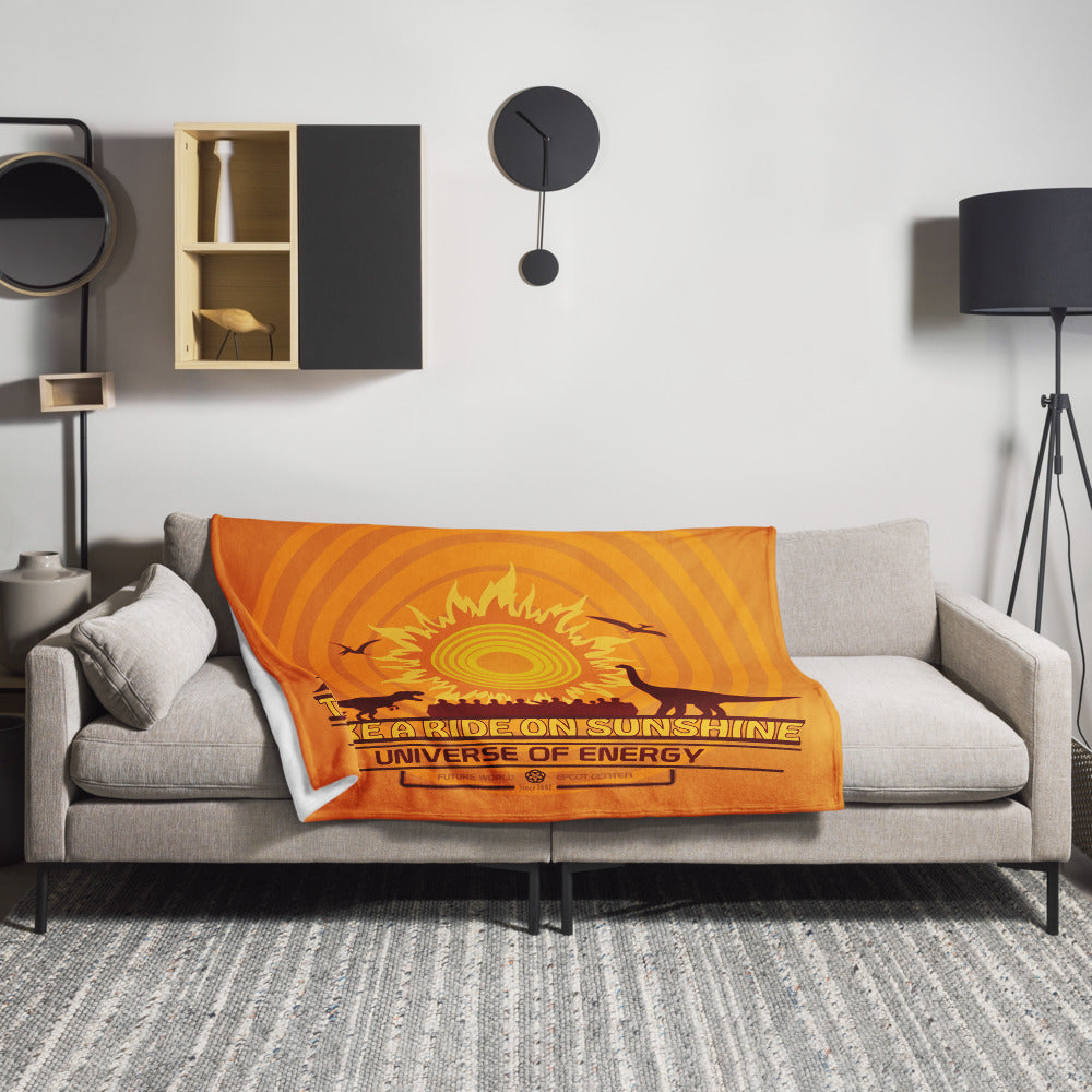 UNIVERSE OF ENERGY sun Throw Blanket