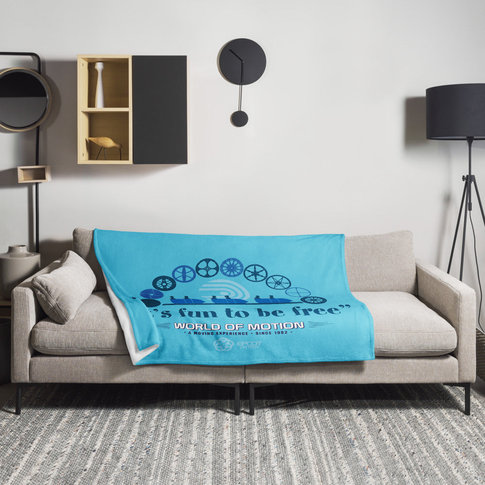WORLD OF MOTION fun to be free Throw Blanket