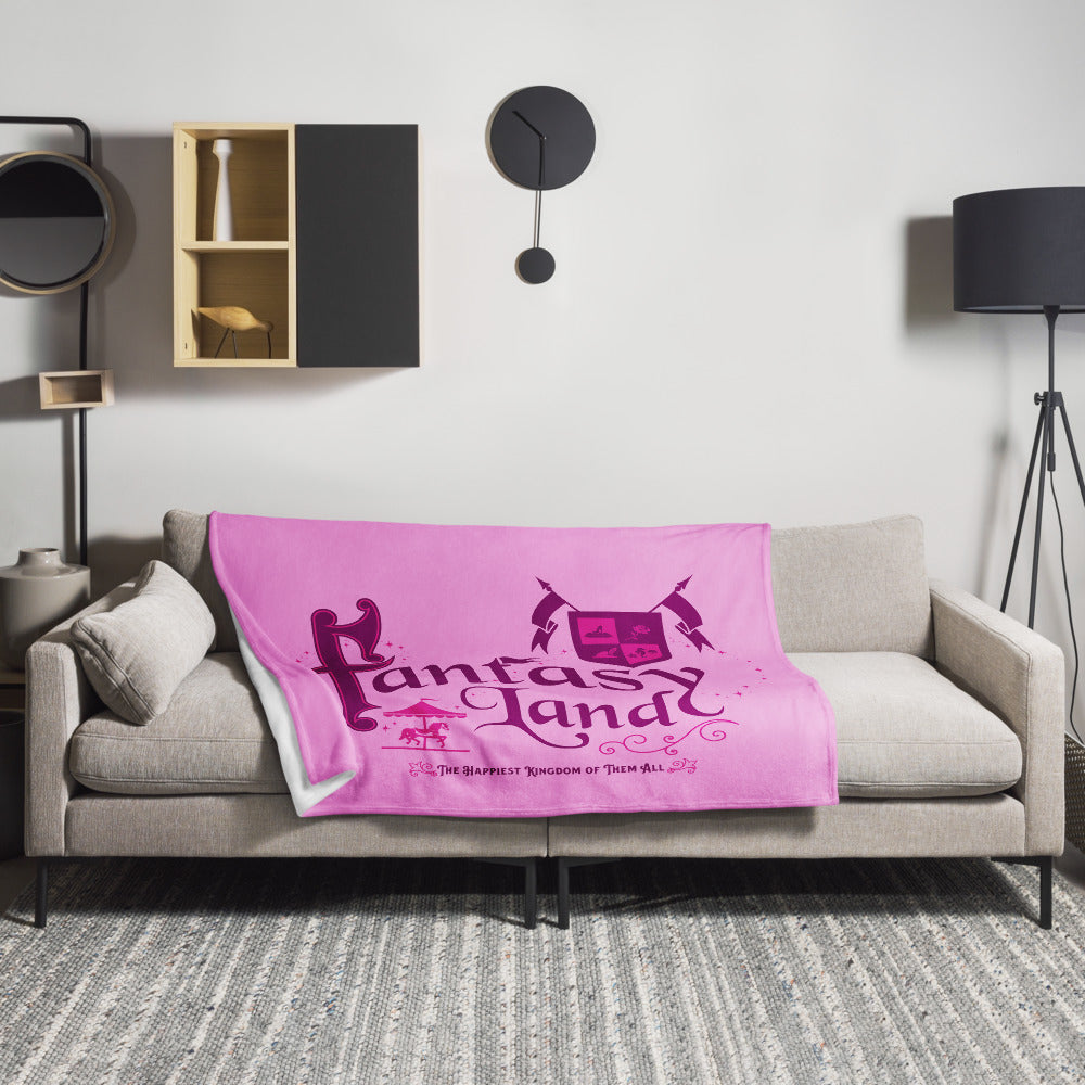 MK FANTASYLAND title Throw Blanket