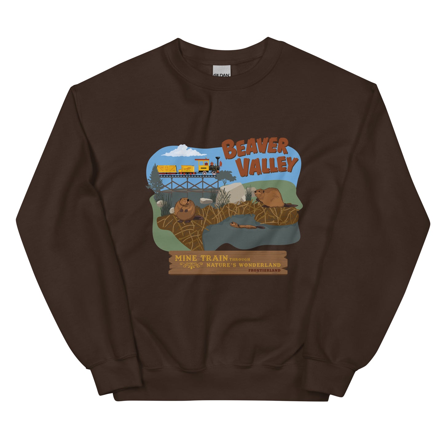 MINE TRAIN THROUGH NATURE'S WONDERLAND beaver valley Sweatshirt