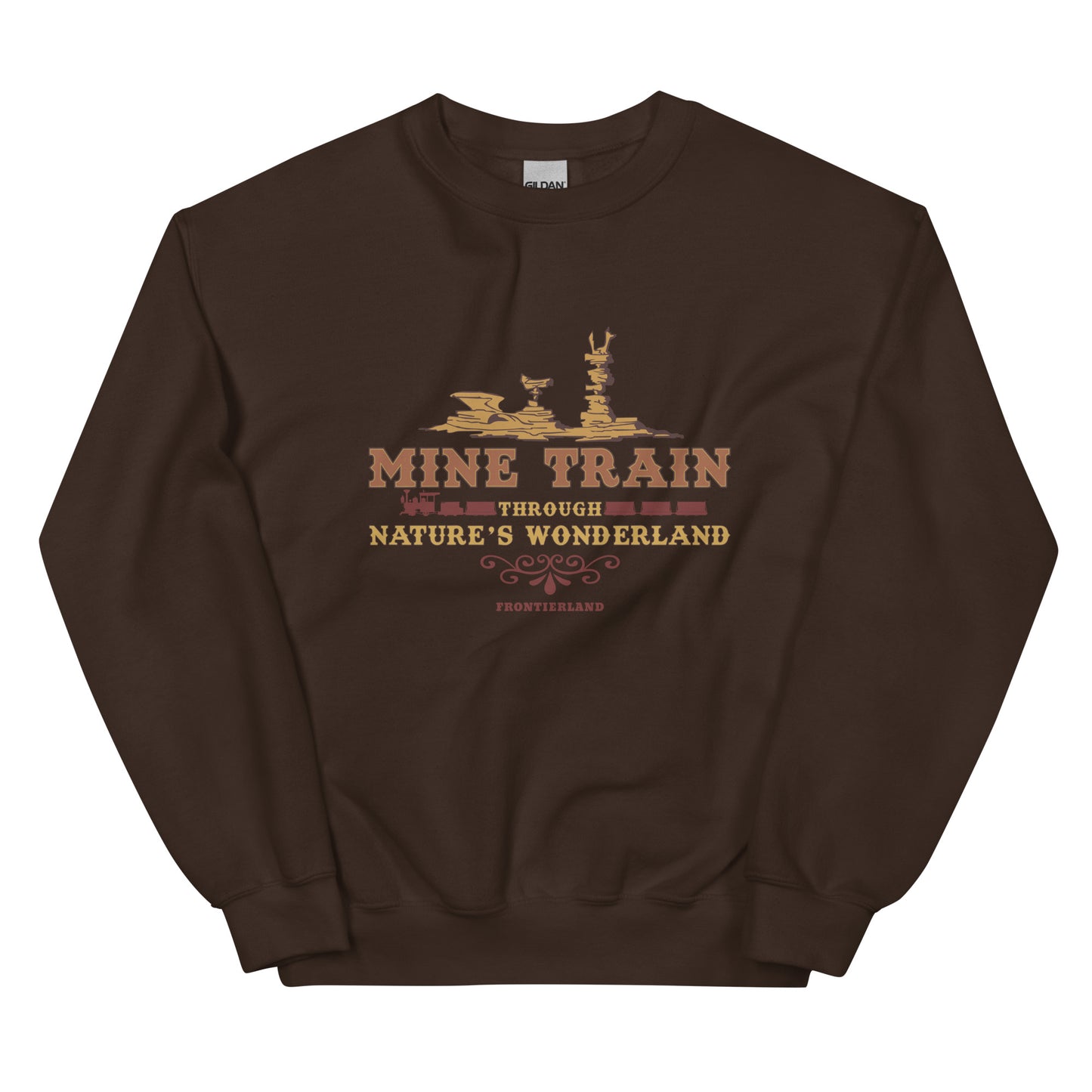 MINE TRAIN THROUGH NATURE'S WONDERLAND title Sweatshirt