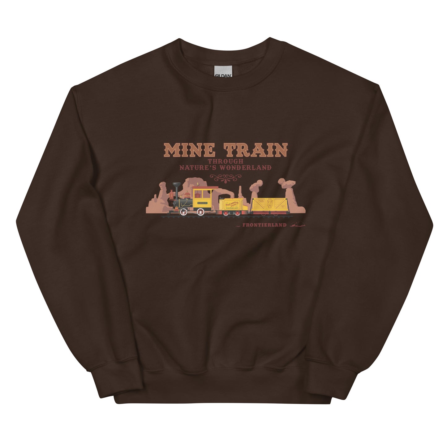 MINE TRAIN THROUGH NATURE'S WONDERLAND title train Sweatshirt