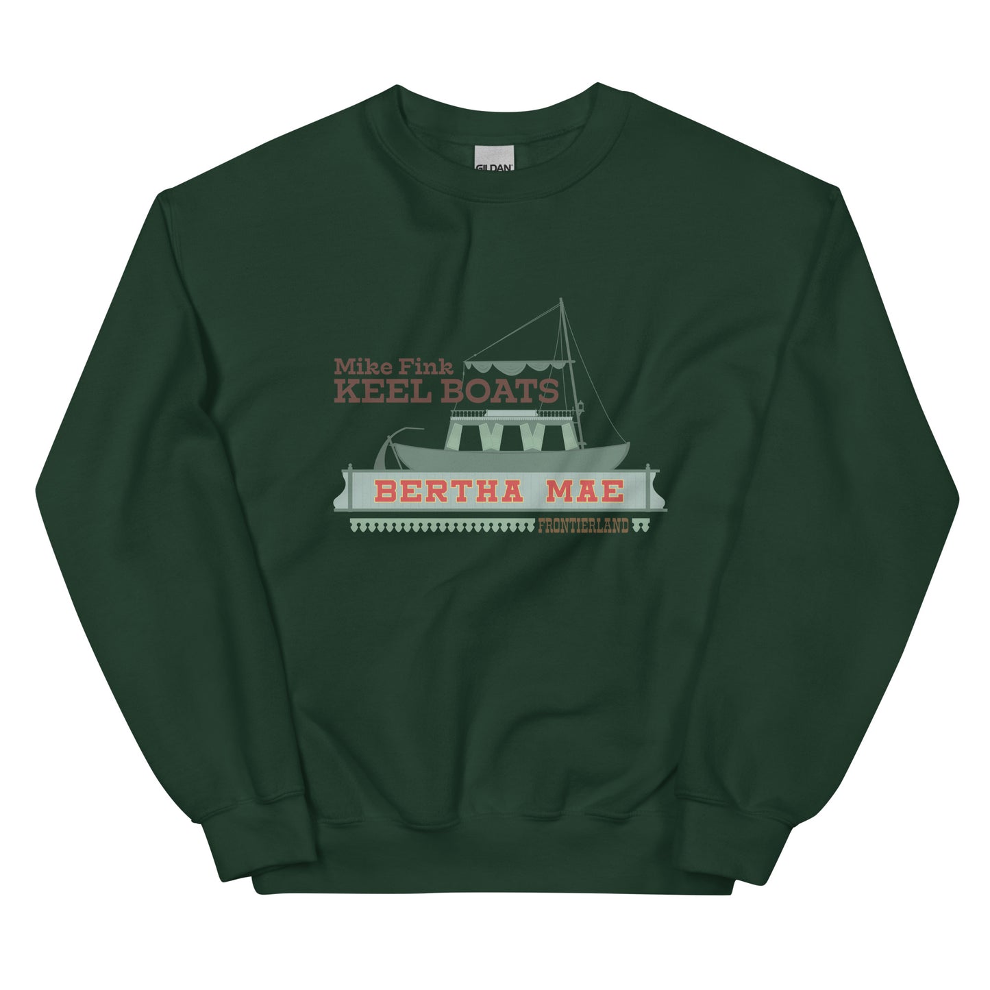 MIKE FINK KEEL BOATS bertha Mae Sweatshirt