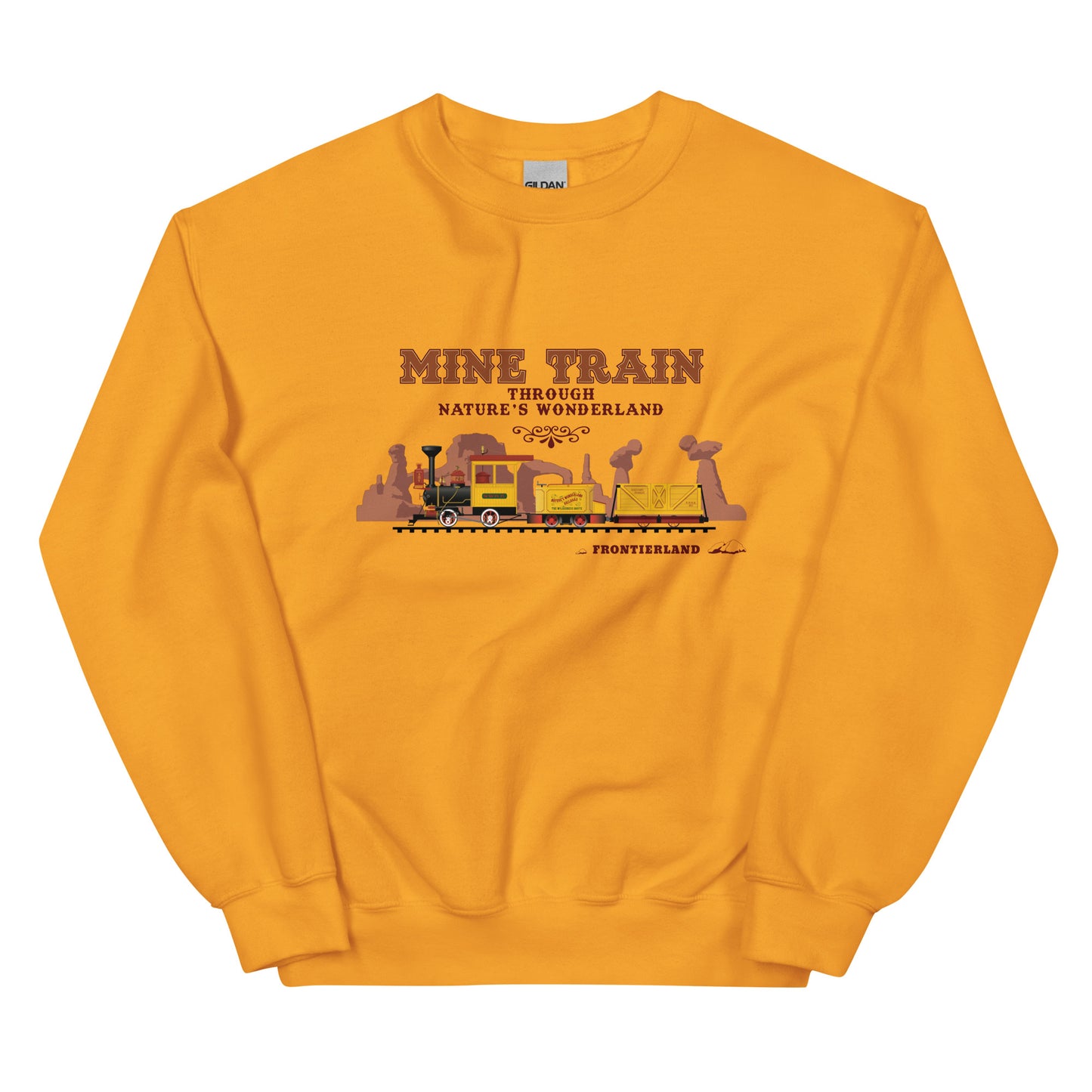 MINE TRAIN THROUGH NATURE'S WONDERLAND title train Sweatshirt
