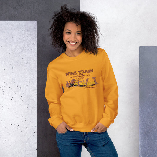 MINE TRAIN THROUGH NATURE'S WONDERLAND title train Sweatshirt
