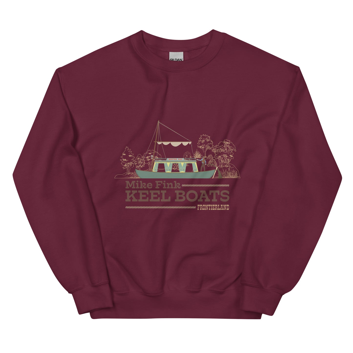 MIKE FINK KEEL BOATS scene Sweatshirt