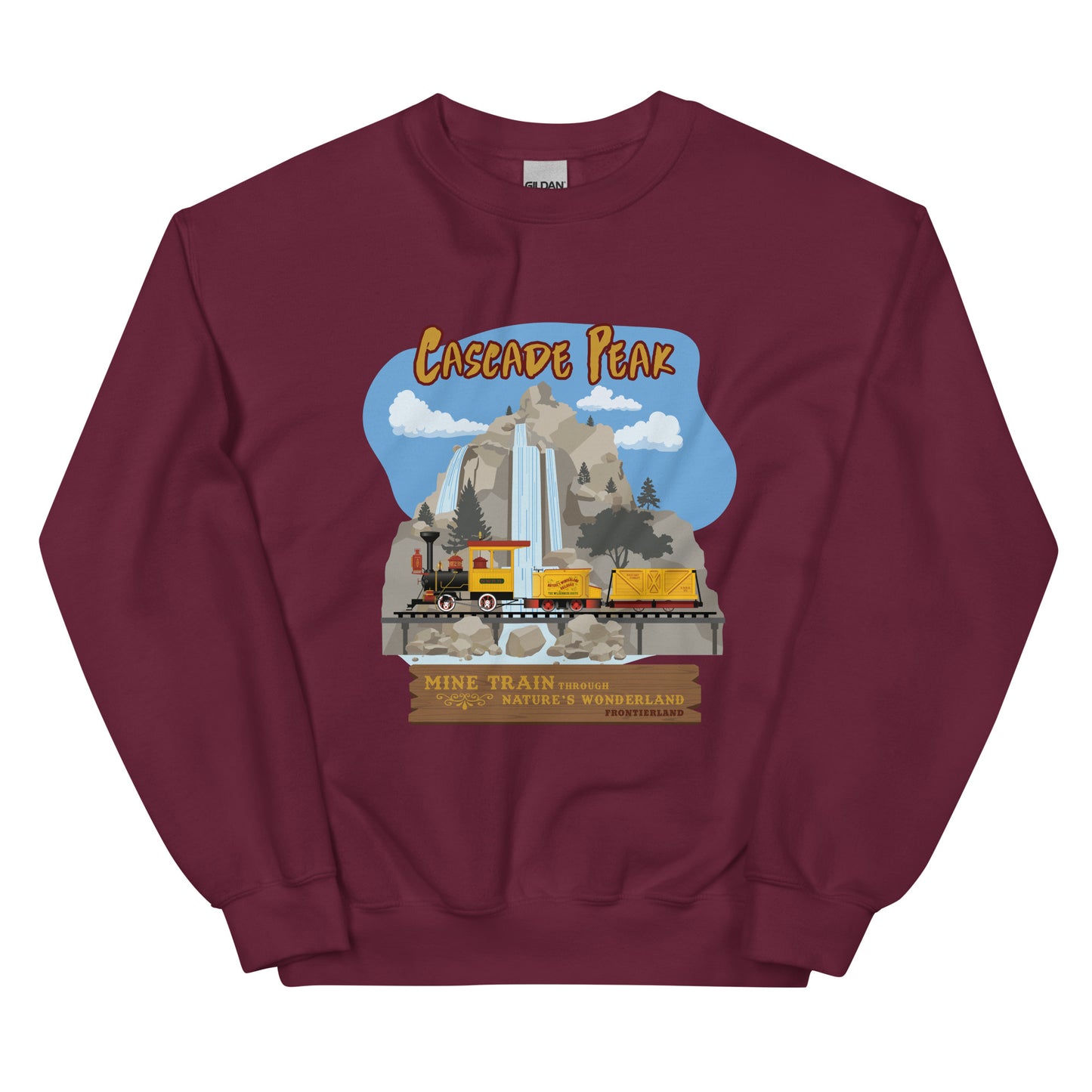 MINE TRAIN THROUGH NATURE'S WONDERLAND cascade peak Sweatshirt