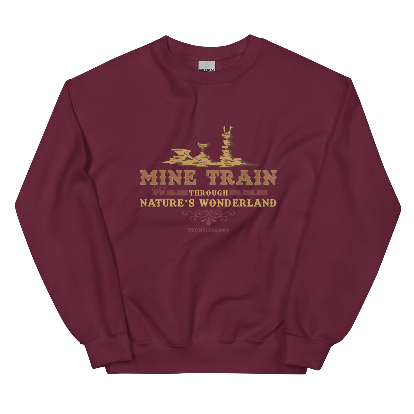 MINE TRAIN THROUGH NATURE'S WONDERLAND title Sweatshirt