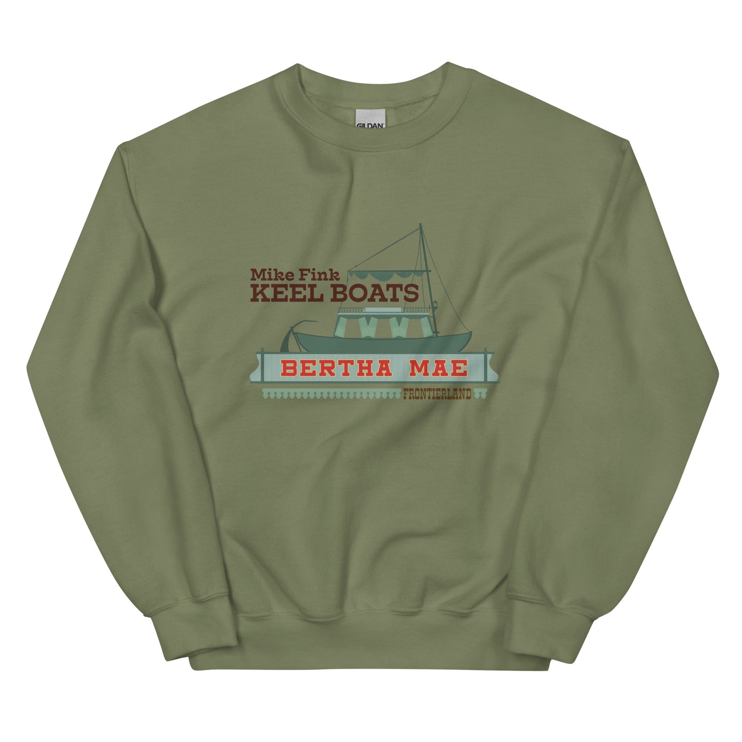MIKE FINK KEEL BOATS bertha Mae Sweatshirt