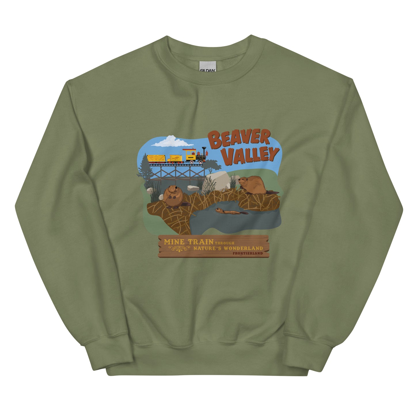 MINE TRAIN THROUGH NATURE'S WONDERLAND beaver valley Sweatshirt