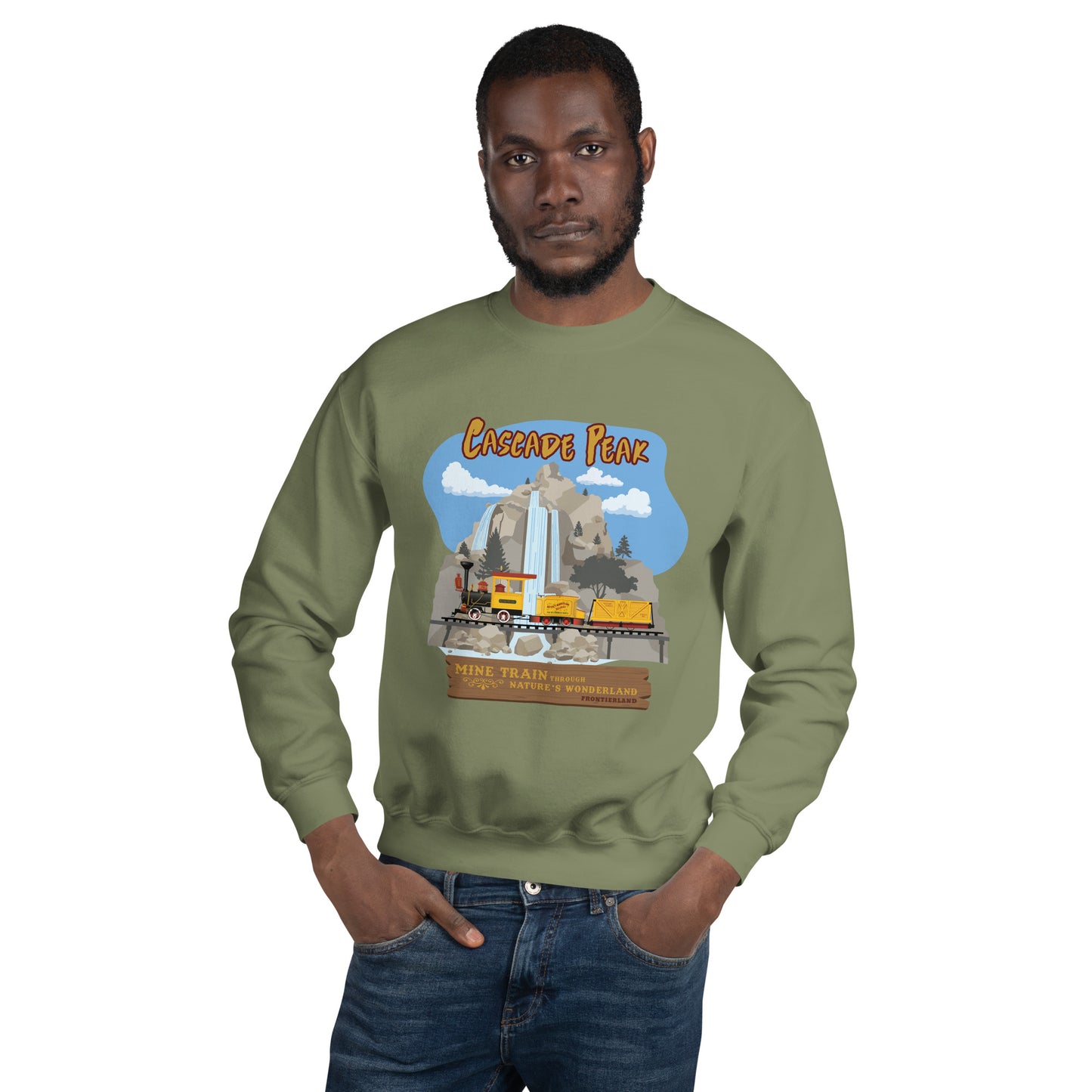 MINE TRAIN THROUGH NATURE'S WONDERLAND cascade peak Sweatshirt