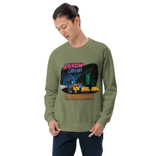 MINE TRAIN THROUGH NATURE'S WONDERLAND rainbow caverns Sweatshirt