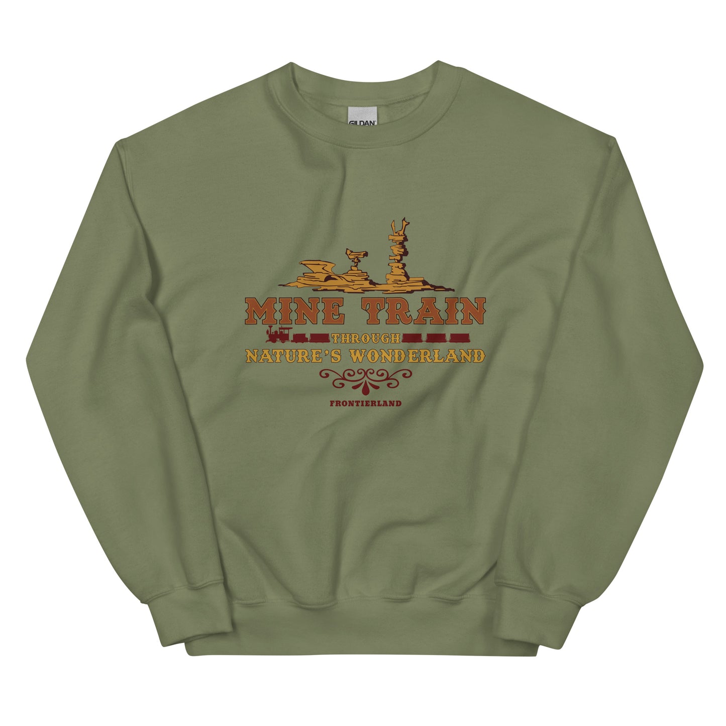 MINE TRAIN THROUGH NATURE'S WONDERLAND title Sweatshirt