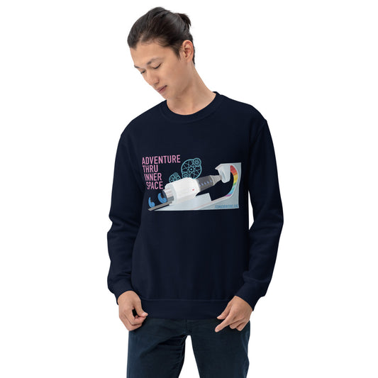 ADVENTURE THRU INNER SPACE microscope Sweatshirt