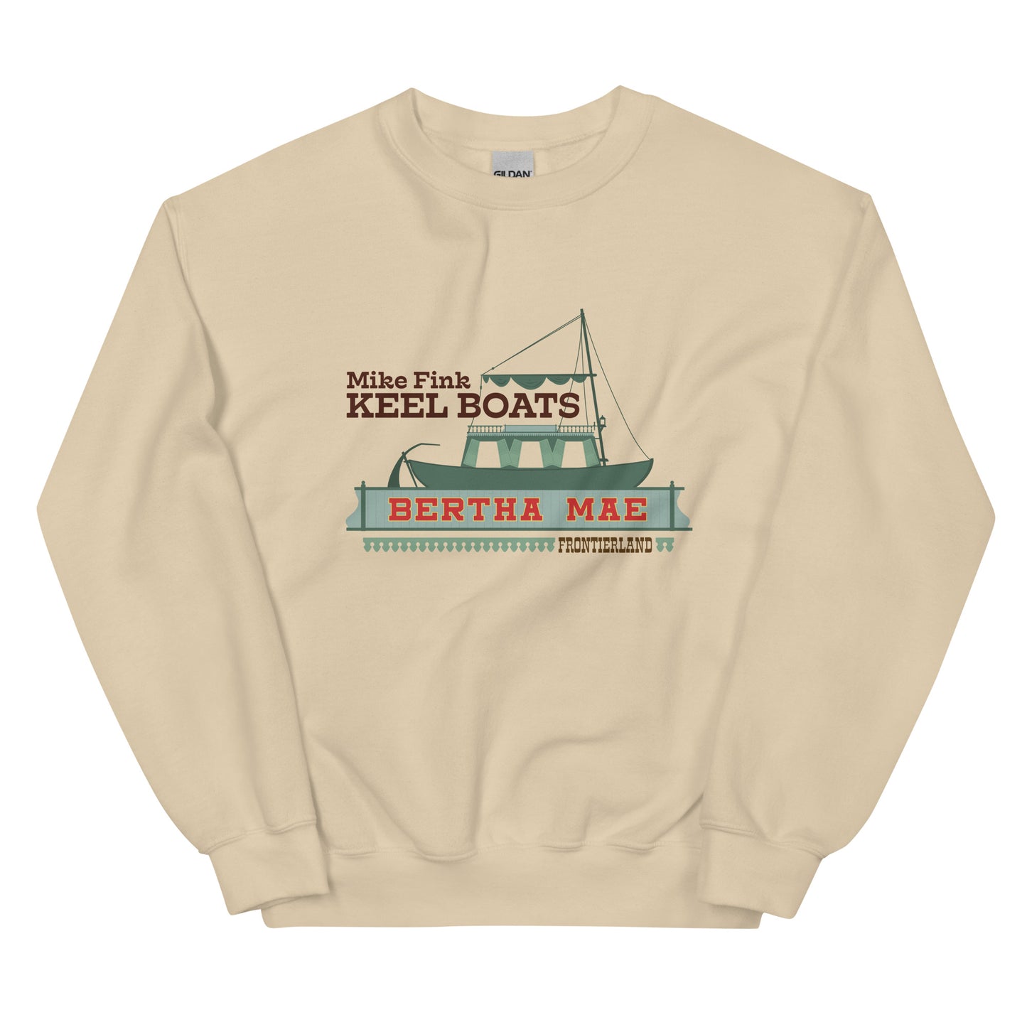 MIKE FINK KEEL BOATS bertha Mae Sweatshirt