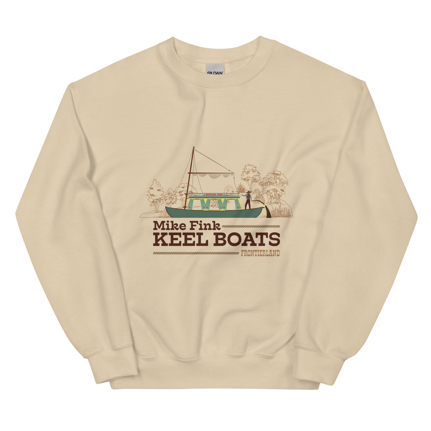 MIKE FINK KEEL BOATS scene Sweatshirt